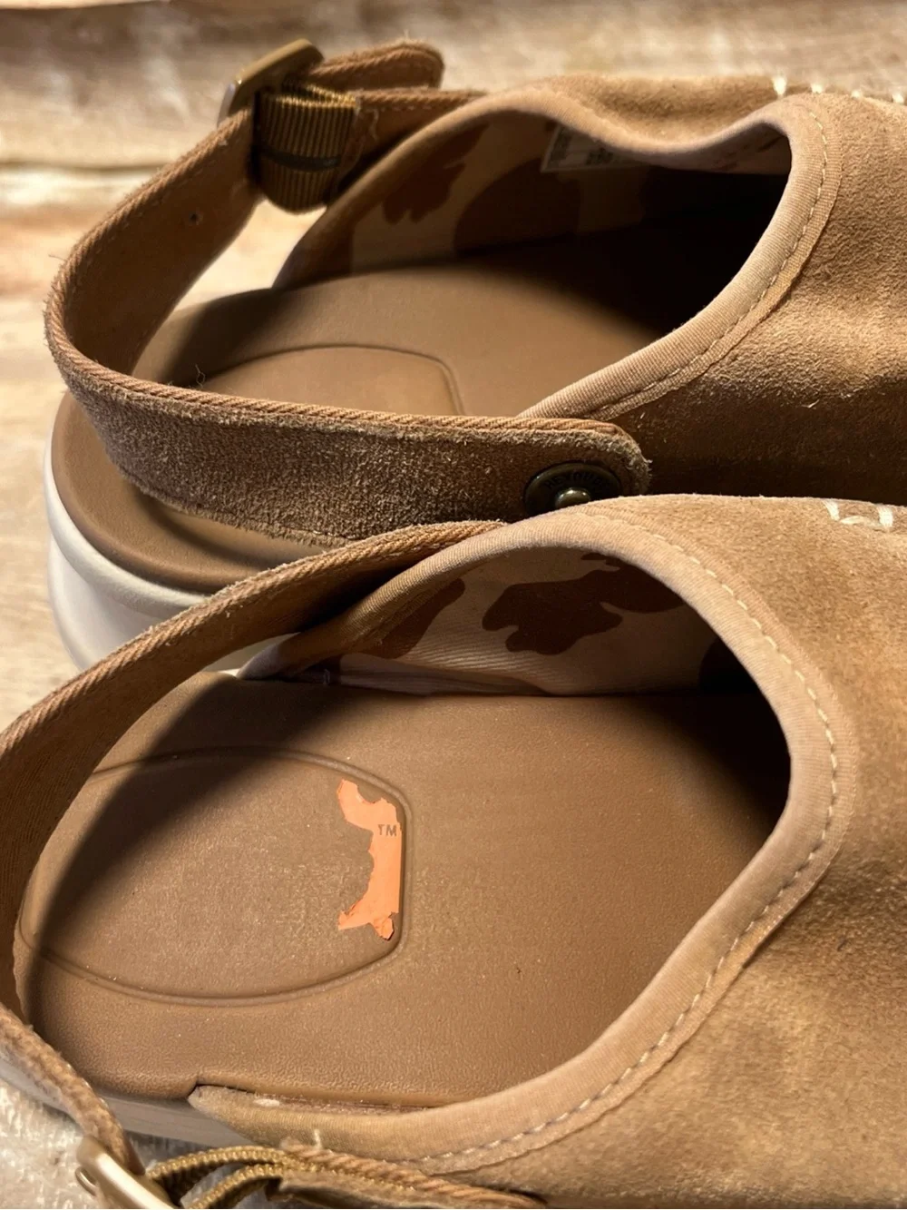 Hey Dude suede platform